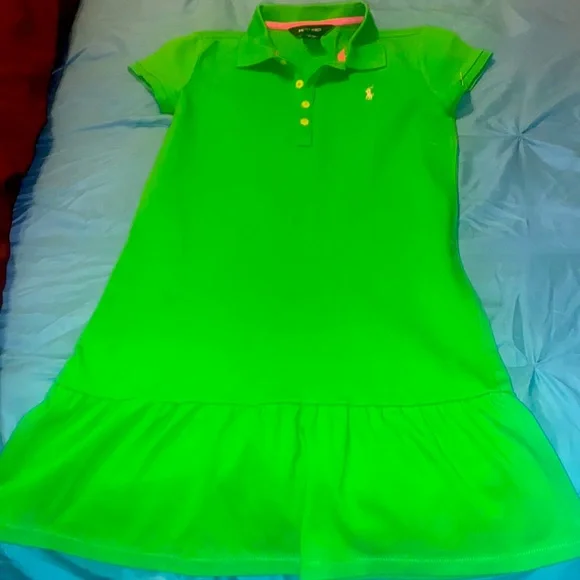 Polo Ralph Lauren | Dresses | Ralph Lauren Green Polo Dress With Pleated  Bottom Size Xl 6 | Poshmark